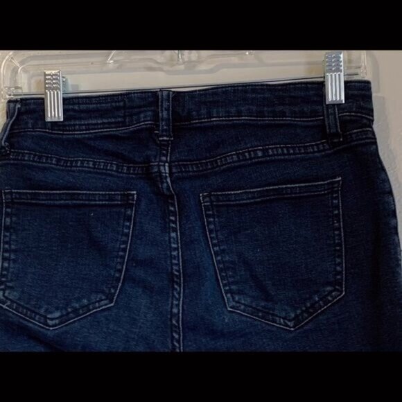 Pistola Moto Zip Arielle Skinny Jeans Women’s Sz 26 Dark Wash Ankle Zip Mid Rise - Picture 8 of 11